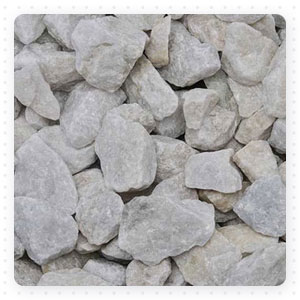 Crushed rocks for the construction industry
