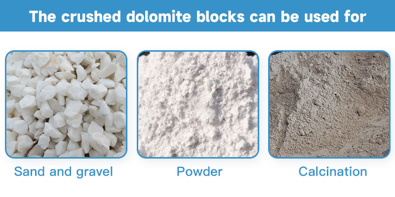 Processing of dolomite