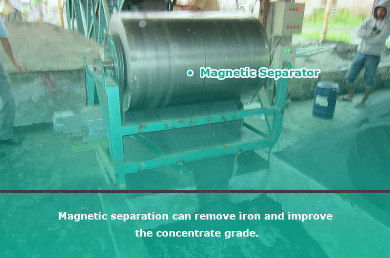 Magnetic separation can remove iron and other magnetic minerals from ilmenite minerals.