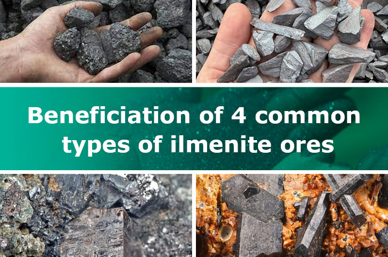 Beneficio de 4 tipos comunes de minerales de ilmenita.