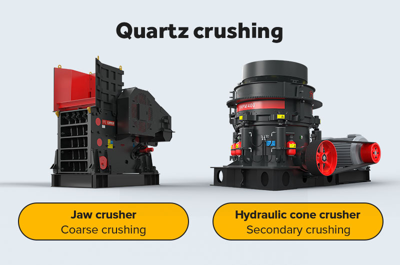 Quartz crushing