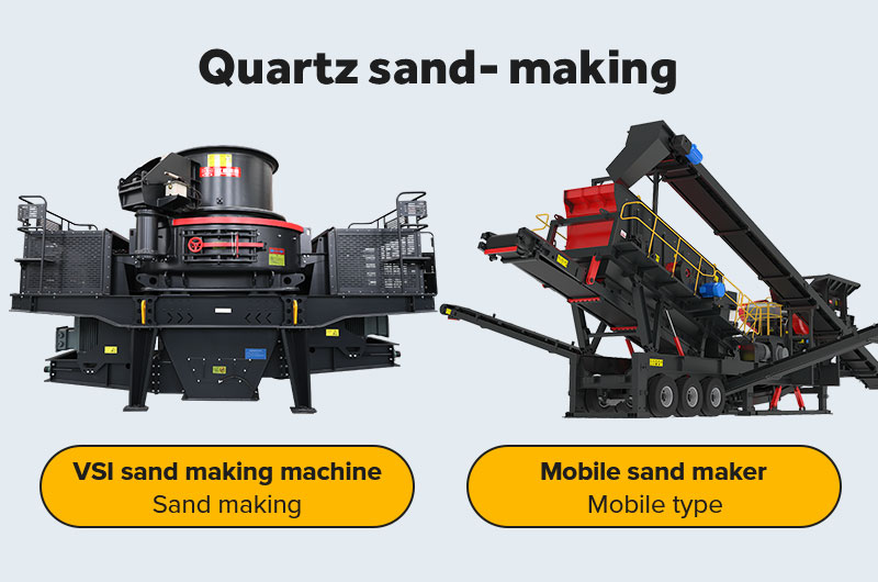 Quartz sand making