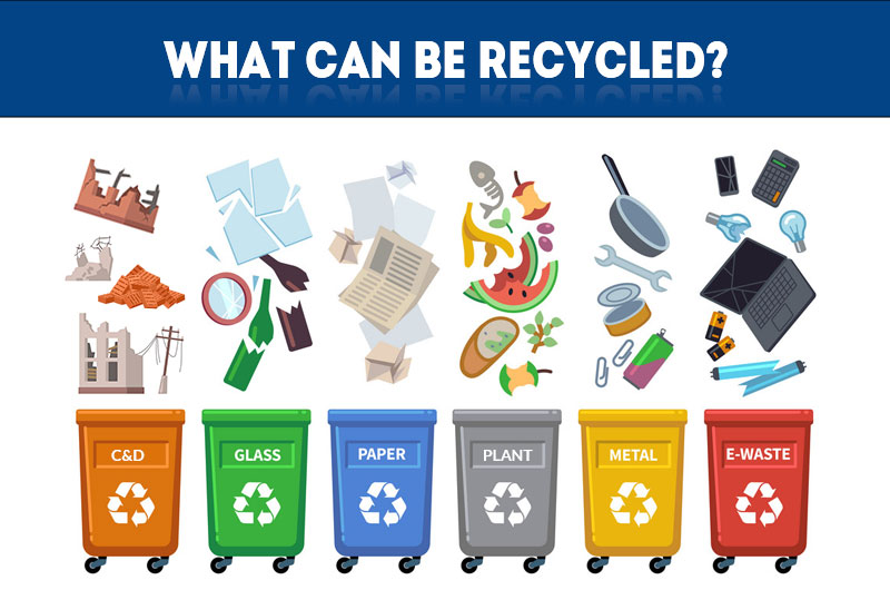 What can be recycled?