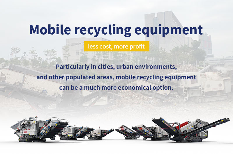 CDW mobile recycling equipment