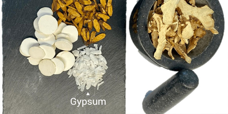 Gypsum powder uses in medicine