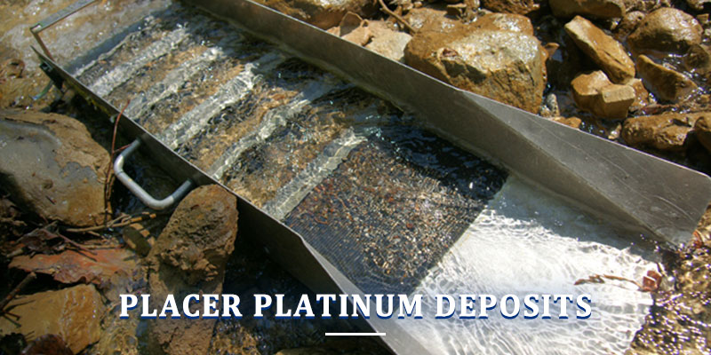 depósitos de platino de placer