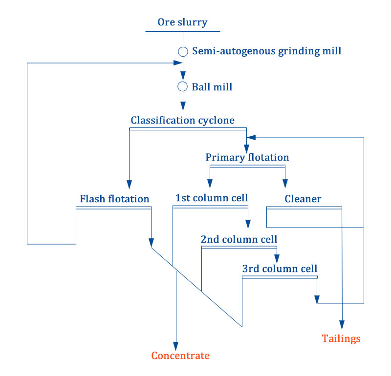 Northam platinum concentrator process flow