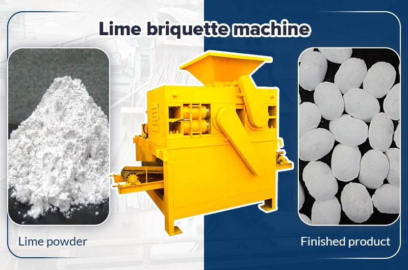 Lime briquette machine