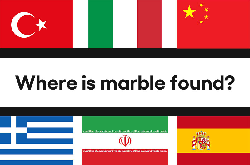 Where is marble found?
