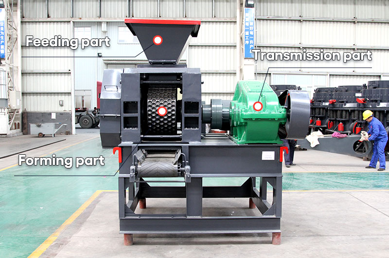 The structure of charcoal briquette machines