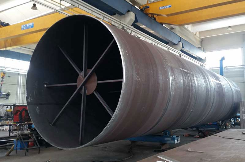 rotary lime kiln parts: kiln shell