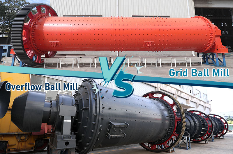 Molino de bolas de rejilla VS molino de bolas de desbordamiento