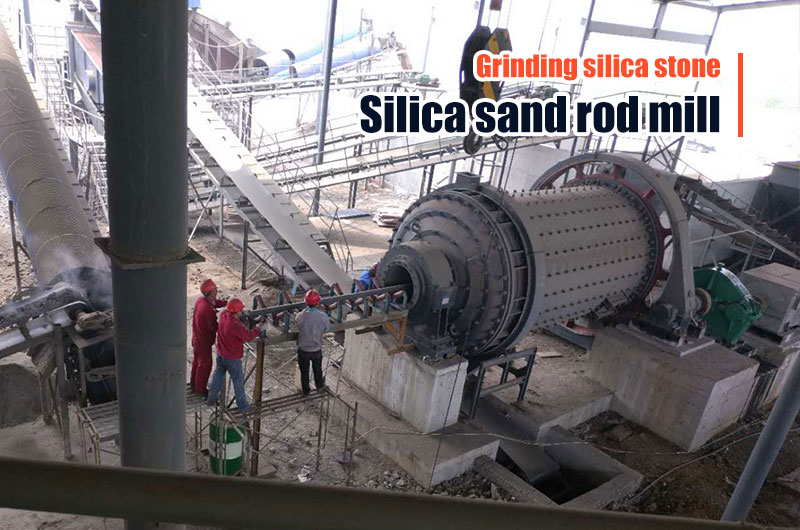 Silica sand rod mill