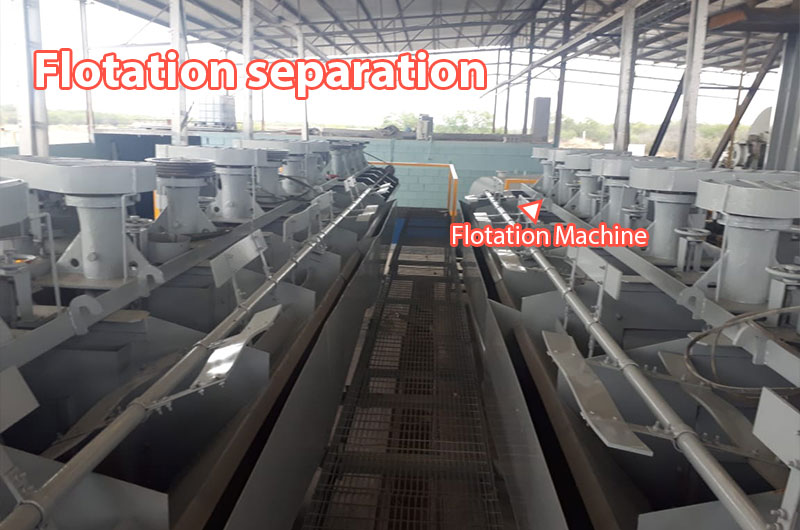 Flotation separation is the main method of separating lithium ore at present. 