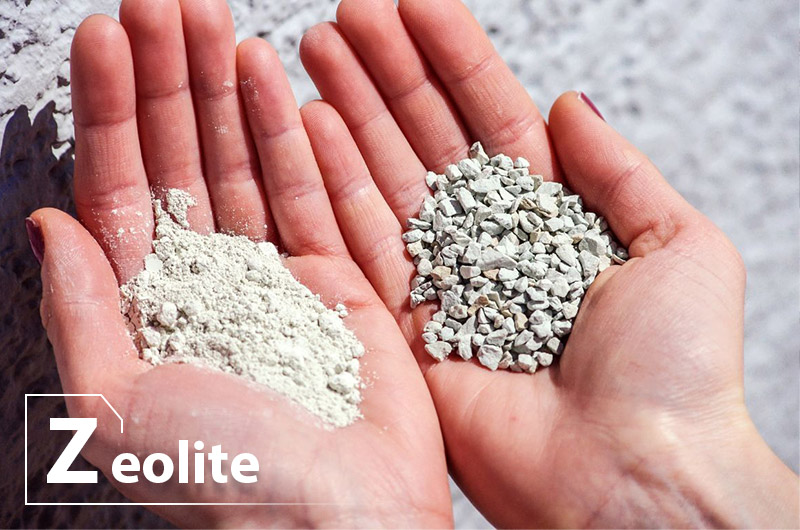 Zeolite is a hydrous aluminum silicate mineral