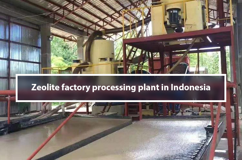 Zeolite factory processing plant in Indonesia