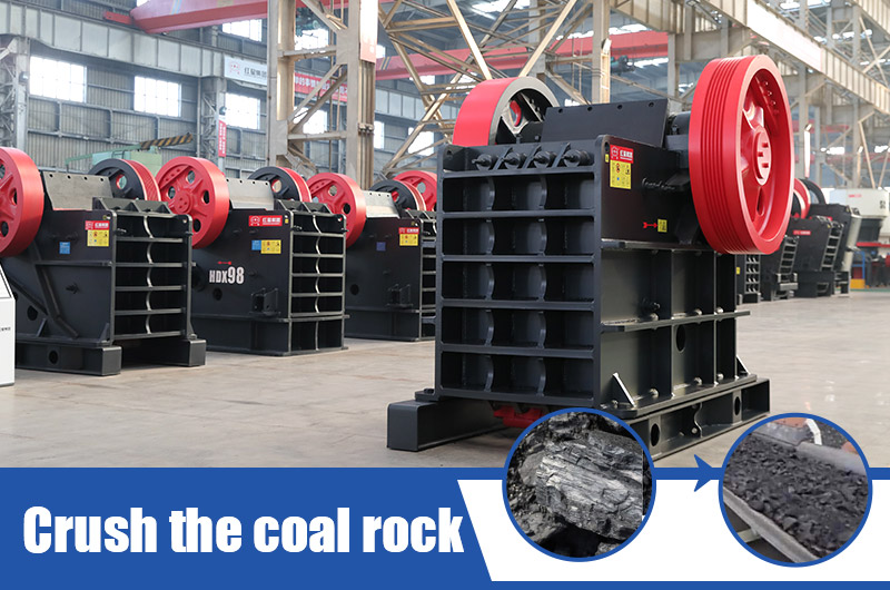 Crush the coal rock