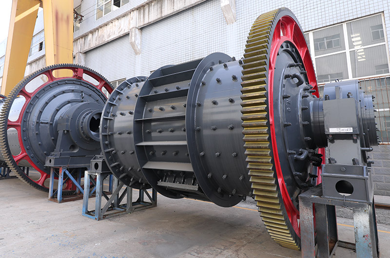 With a ball mill 