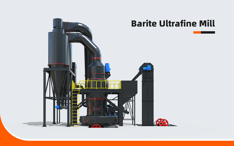 Diagrama del molino ultrafino de baritina