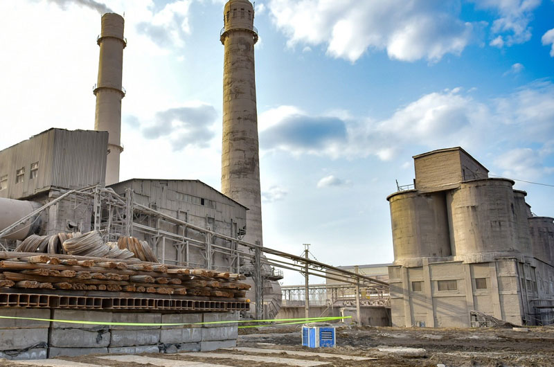 A cement processing plant in Russia