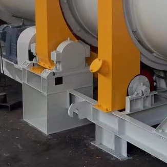 Support system of the river sand dryer