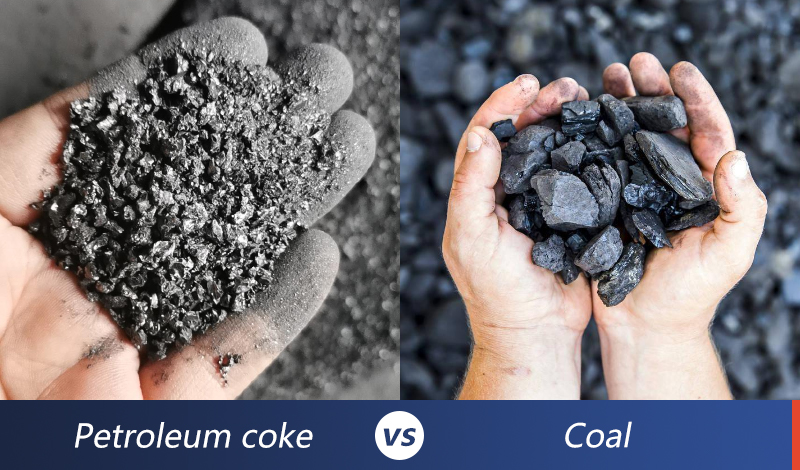 Petroleum coke vs coal