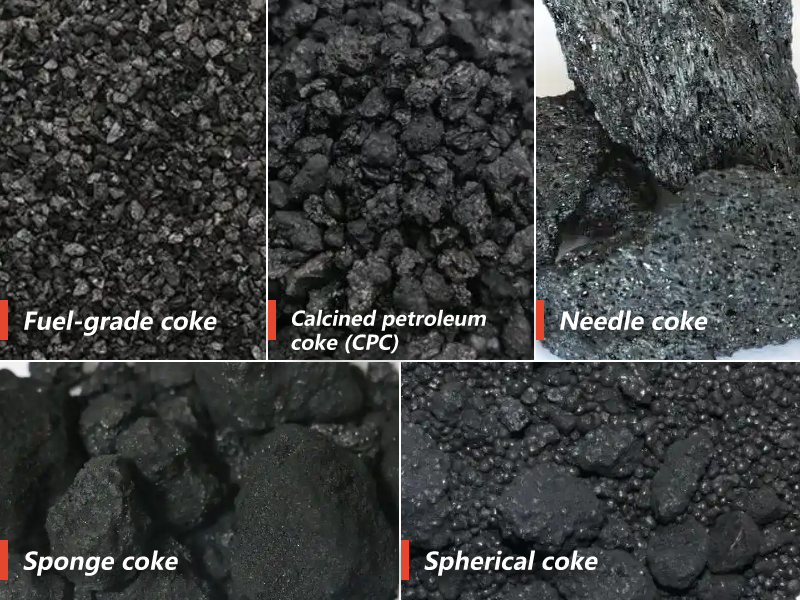 Types of petroleum coke