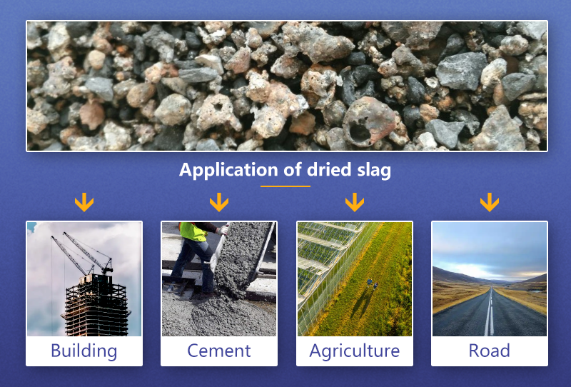 Slag dryer's applications 