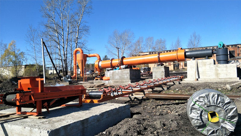 FTM Machinery slag dryer in the United States