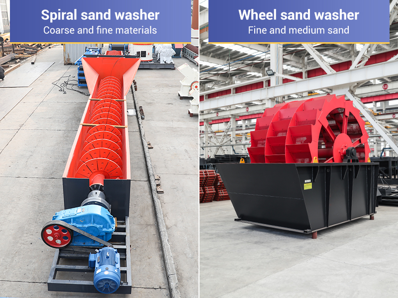 Waste rock sand washing machines