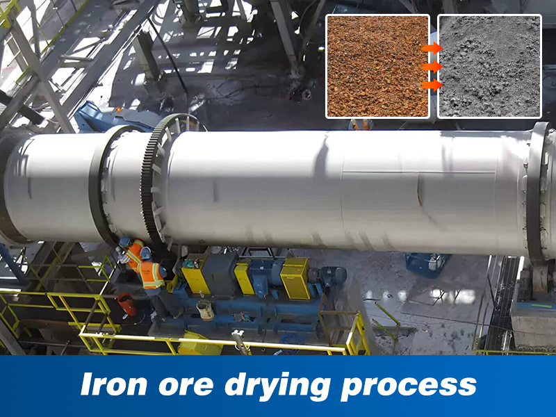Iron ore drying process