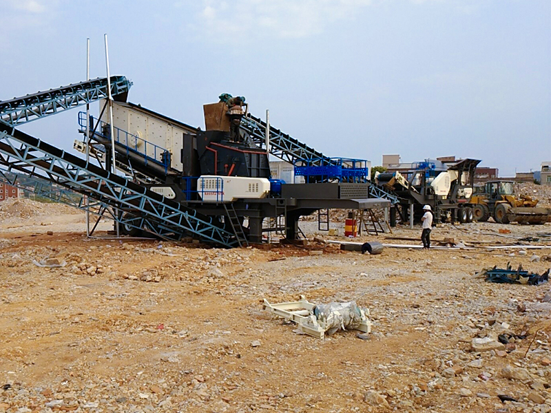 Industrial park construction waste crushing