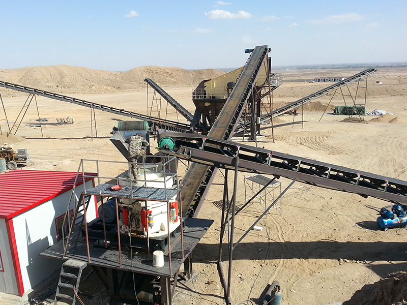120 T/H rock crushing plant in Kyrgyzstan