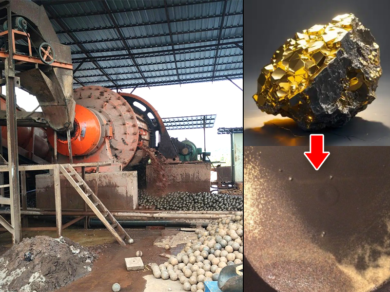 Gold grinding machine