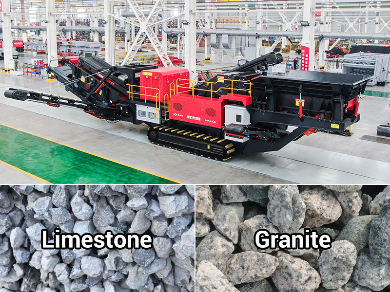 Rock crusher for granite and limestone crushing