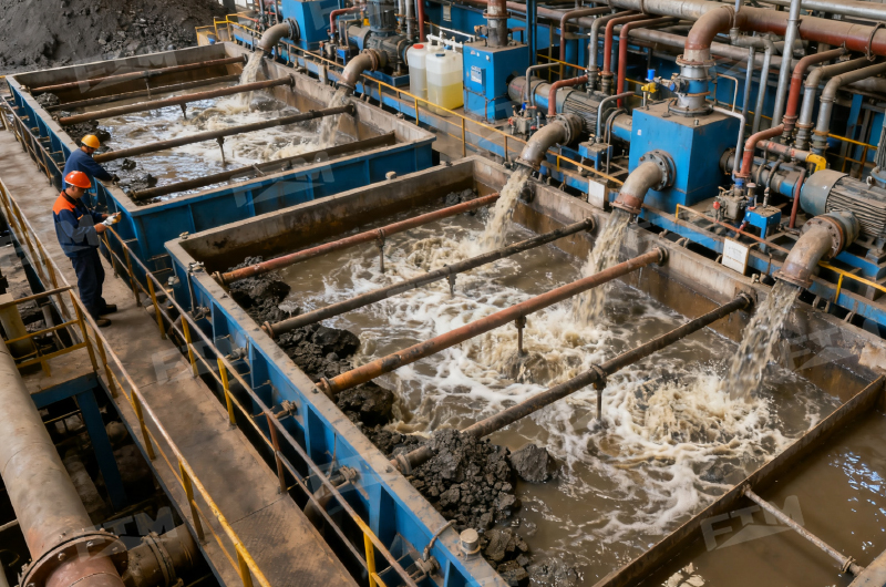 Gold ore flotation plant