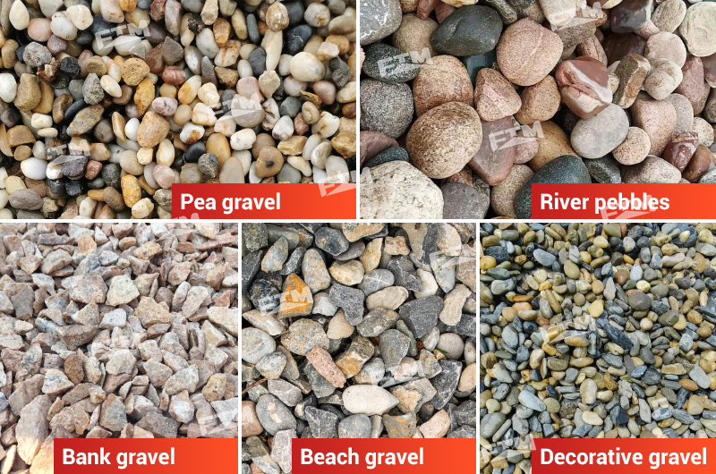 Common types of gravel