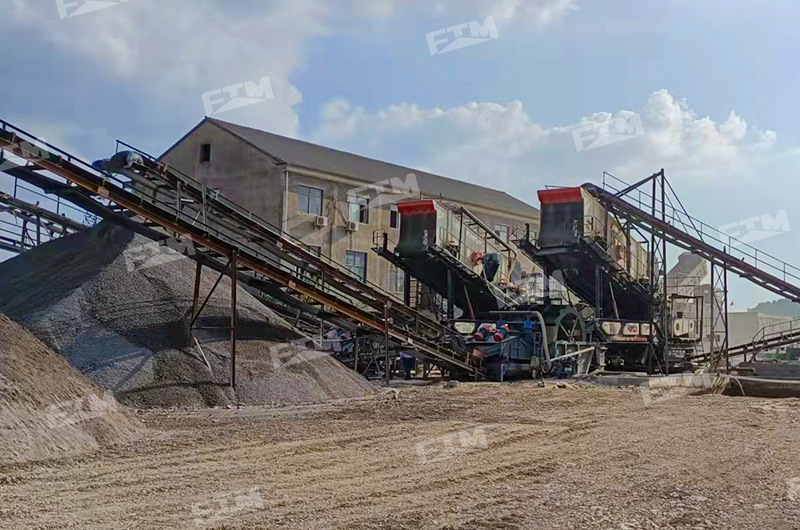 Planta móvil de trituración de piedra