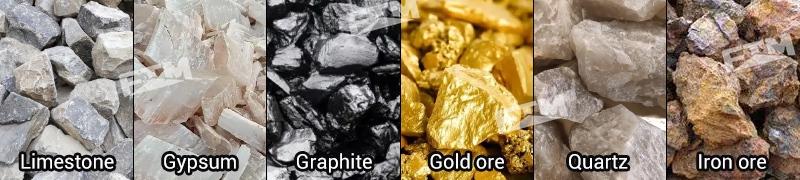 Ball mills process different materials