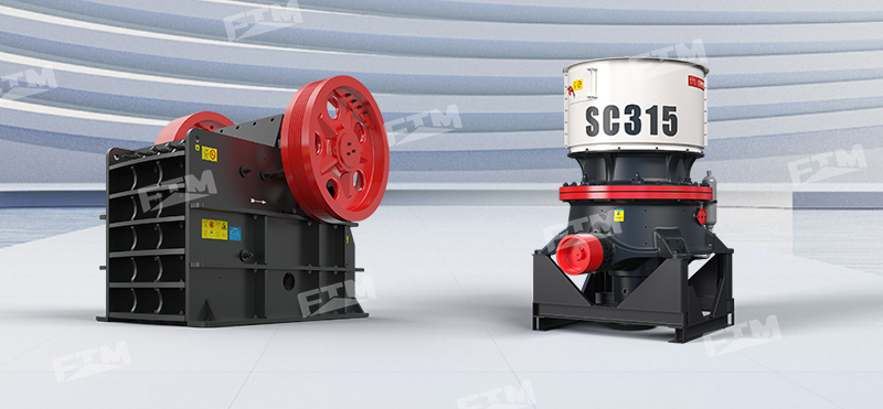 PE600×900 щековая дробилка + одноконусная гидравлическая дробилка