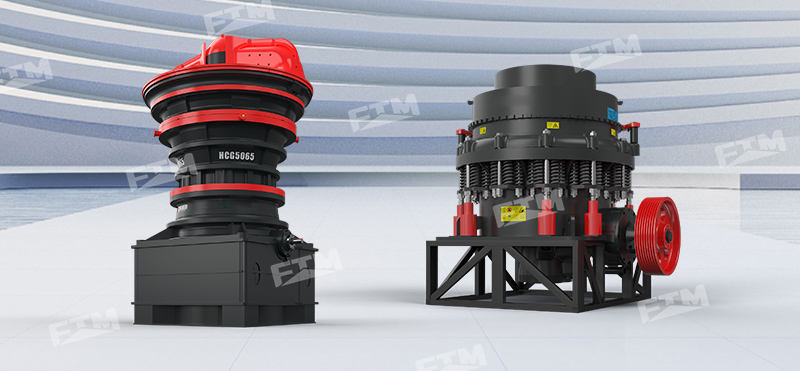 Гирационная дробилка + конусная дробилка для мелкого дробления
