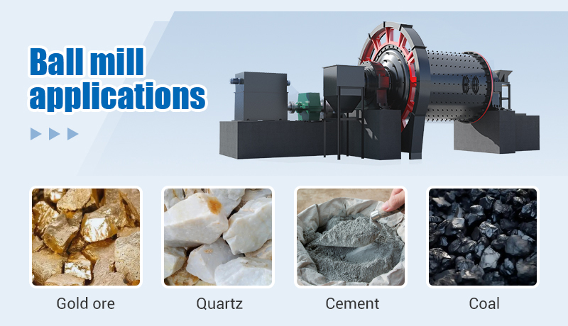 What types of ores can a ball mill process?