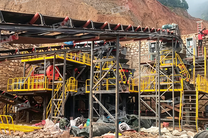 Granite crushing plant