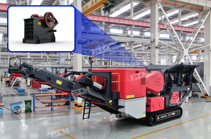 Mobile jaw crusher