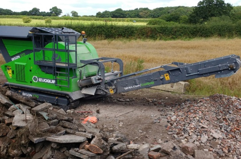 Bison 120 Jaw crusher in EvoQuip