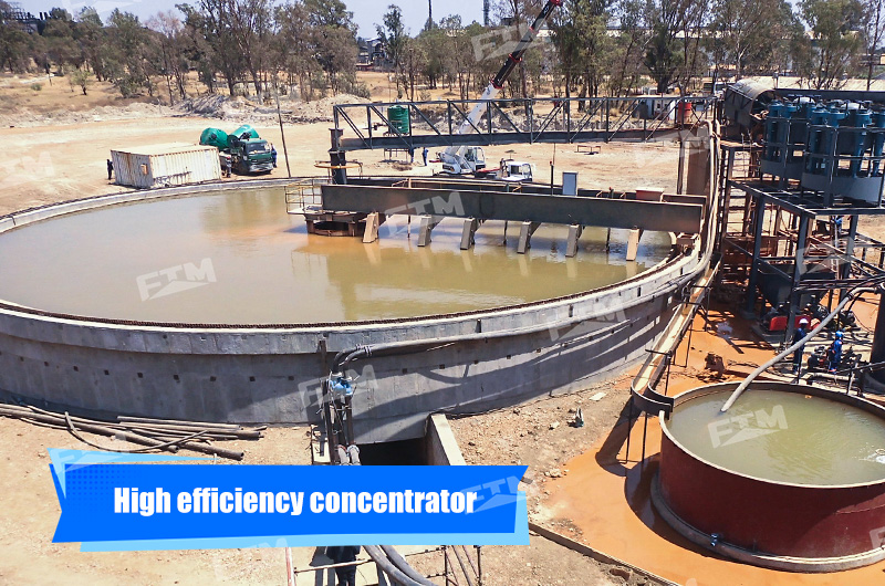 High efficiency concentrator in operation