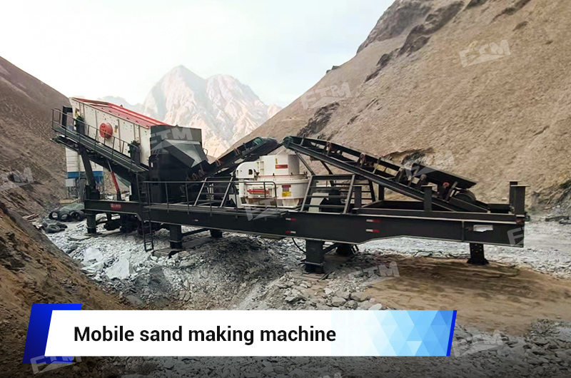 mobile sand making machine diagram