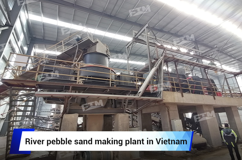 Плантация по производству песка из речной гальки во Вьетнаме