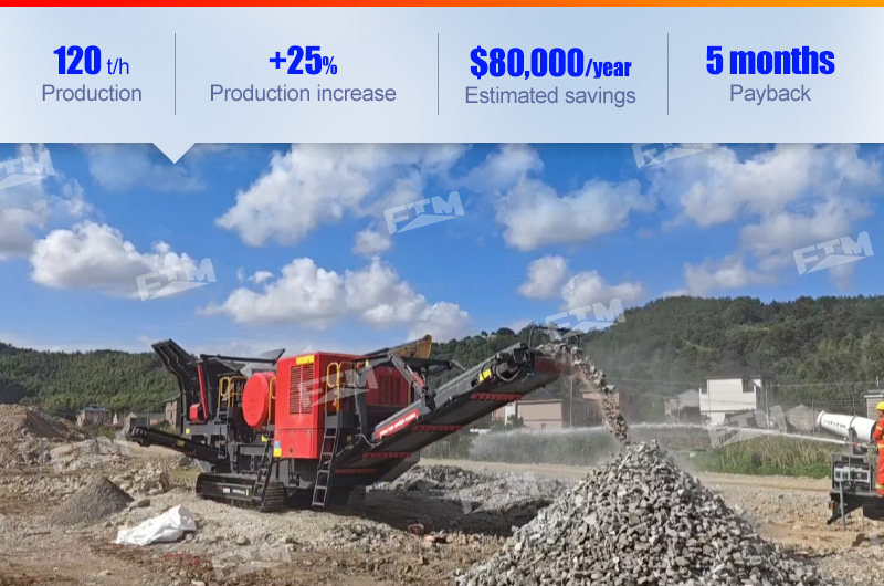 120 t/h granite crushing plant in Australia