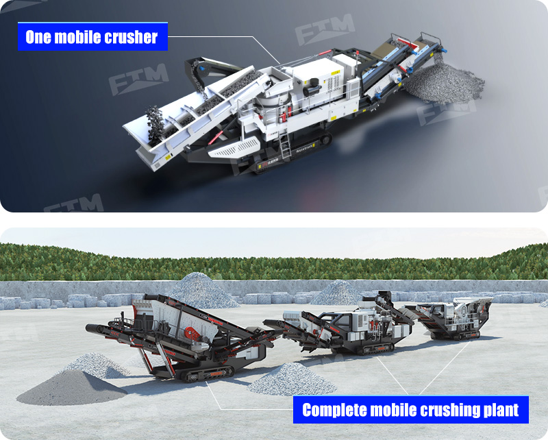 Single mobile crusher vs complete mobile crushing plant